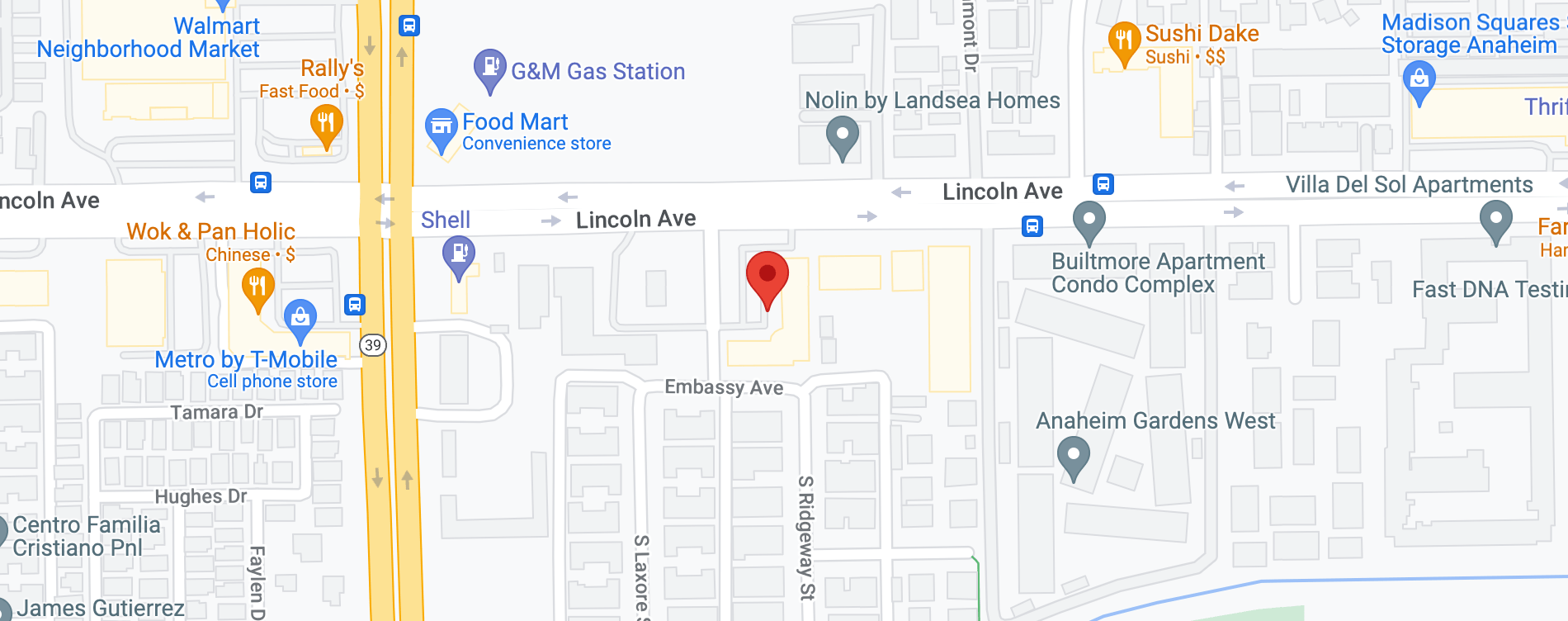 Google Maps Address 2940 W. Lincoln Ave. Ste L - Anaheim, CA 92801